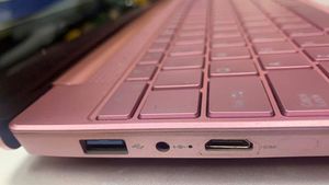 Ordenador portátil de 15,6 pulgadas con desbloqueo por huella dactilar, computador con Teclado retroiluminado, color oro rosa, con Celeron J4025 DDR4 de 9GB de RAM - Product Image 4