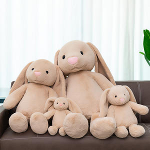 Simpatici giocattoli di <span class=keywords><strong>peluche</strong></span> con orecchie a goccia orecchie lunghe con orecchie bianche <span class=keywords><strong>rosa</strong></span> Beige <span class=keywords><strong>peluche</strong></span> con bambola di pezza rilassante stracci per bambini regalo di compleanno - Product Image 3