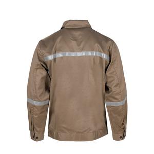 Combinaison de travail de sécurité industrielle ANSI NFPA2112, kaki, multi-poches, veste FR, pantalon cargo, <span class=keywords><strong>tenue</strong></span> avec bande réfléchissante - Product Image 3