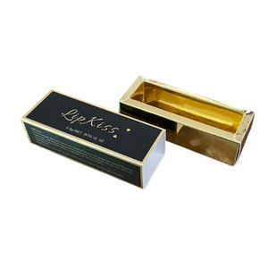 Venta al por mayor brillante Etiqueta Privada lápiz labial caja negro oro caja de embalaje CustomGift caja de embalaje - Product Image 6