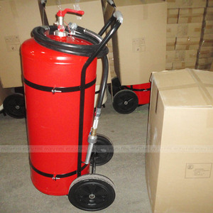 <span class=keywords><strong>Chariot</strong></span> industriel à roulettes pour extincteur à eau 100L avec tuyau pour la sécurité des entrepôts et des ateliers - Product Image 4