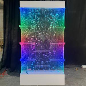 Paravent décoratif mural LED en verre acrylique transparent, mobile, découpé au laser, effet cascade, programmable - Product Image 3