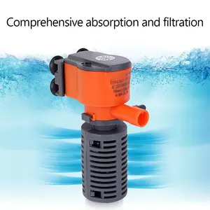 Moderno 3W 5W Mini acuario 3 en 1 filtro de tanque de peces con bomba de circulación de agua ecológica de 220V forma cuadrada de plástico - Product Image 2