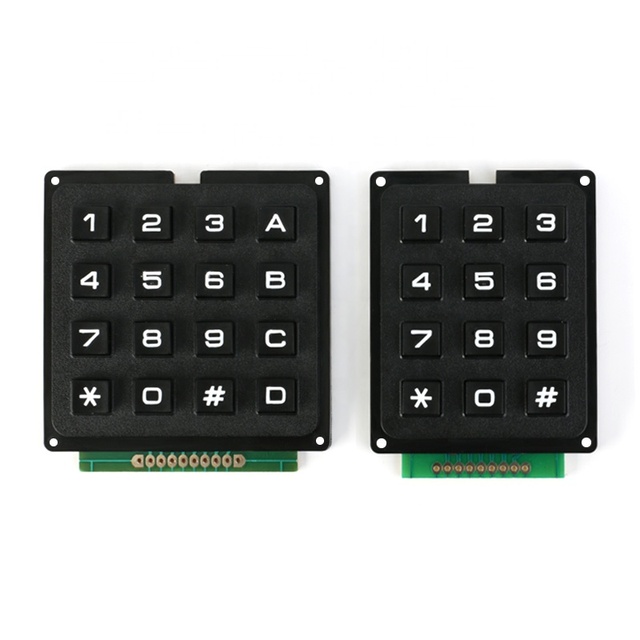 High Quality 3*4 4*4 Matrix Switch Keyboard Keypad Array Module ABS Plastic Keys 4x4 3x4 12 16 Key Button Membrane Switch DIYKit