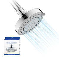 Usine Hot-vente confortable 12CM pommeau de douche mural réglable rond en plastique pluie salle de bain pommes de douche