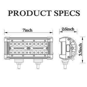 Luces LED Laterales de 7 Pulgadas, Resistentes al Agua, Combinadas, para Conducción Todoterreno, Cubo Súper Brillante, Barra de Luz de Trabajo para Camioneta - Product Image 6