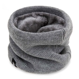 Cache-cou thermique en tricot RTS pour l'hiver, doublure en polaire douce, cache-cou coupe-vent, écharpe <span class=keywords><strong>snood</strong></span>, pour hommes et femmes, ski, cyclisme, protection du cou pour activités de plein air - Product Image 4