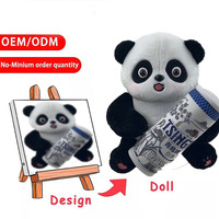 Peluche personnalisée Design 1:1 Ours/Vache/Panda/Taureau Mouton Sortie d'usine Petit lot Doux PP Coton Animaux Remplis Pas de quantité minimale de commande