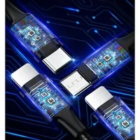 Kabel Pengisian Daya Multi 4-in-1 Pengisian Cepat dengan USB-C Micro USB untuk Konektor iPhone/Ponsel