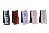 Piano numérique portable 88 touches à mécanisme marteau, clavier électronique pliable en plastique durable
