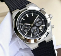 Montre chronographe automatique de luxe pour homme, boîtier en acier inoxydable, montre mécanique multifonctionnelle