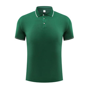 Men's Solid Color Polyester <b>Polo</b> Shirt Short Sleeve Workwear Daily Use GJ44-002 - Product Image 2