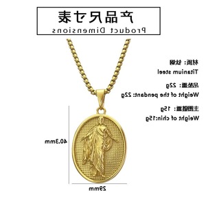 จี้รูปทรงเรขาคณิตมีบิอุส ยี่ห้อ Yunnique  ชุบทอง 18K สร้อยคอแฟชั่นสำหรับทุกเพศ เหมาะเป็นของขวัญ - Product Image 3