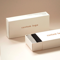 Boîtes pliantes en carton ondulé haut de gamme avec logo personnalisé et caractéristiques écologiques pour l'emballage des chaussettes