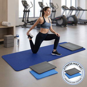 Tapis de yoga pliable en EVA - Tapis d'exercice rectangulaire léger pour la pratique du Pilates et l'entraînement en salle de sport - Product Image 1