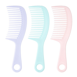 Peigne à dents larges grande taille pour démêler les cheveux humides ou secs, massage et coiffage à domicile, en matériau PP - Product Image 1