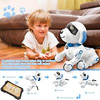 DWI Dowellin AI Smart Dog Robot télécommandé 4WD, 2.4GHz, fonction tactile, robot interactif avec lumières et musique pour enfants