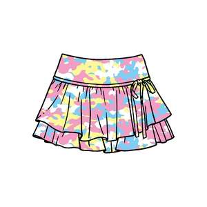 Ropa Deportiva de Secado Rápido con Camuflaje Personalizado para Niñas, Falda con Pantalones Cortos, Forro Informal para Yoga, Tenis y Juegos - Product Image 5