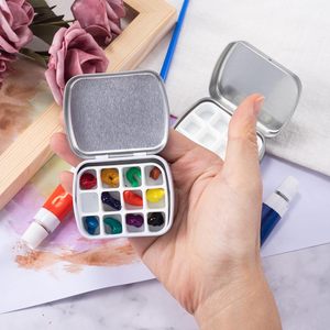 Panwenbo Mini <span class=keywords><strong>palette</strong></span> d'<span class=keywords><strong>aquarelle</strong></span> <span class=keywords><strong>vide</strong></span> en métal Mini <span class=keywords><strong>palette</strong></span> de peinture <span class=keywords><strong>vide</strong></span> pour <span class=keywords><strong>aquarelle</strong></span> avec couvercle <span class=keywords><strong>Palette</strong></span> de peinture portable - Product Image 6