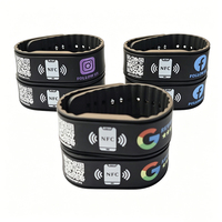 Bracelet personnalisé en silicone pour casier de rangement en caoutchouc avec paiement NFC et code QR, étanche, pour usage en spa