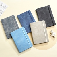 Haute qualité LOGO personnalisable A5 PU cuir cahier bande élastique couverture rigide Agenda fournisseur de cadeaux