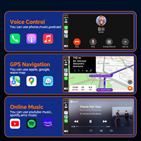 Adaptateur sans fil 2 en 1 CarPlay et Android Auto, convertit le CarPlay/Android Auto filaire en sans fil pour voitures