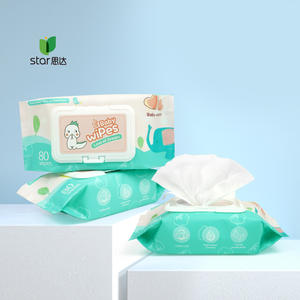 Gratis sampel produk bayi tisu dengan logo 99% bahan alami sensitif kenyamanan bayi sekali pakai - Product Image 6