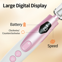 Pulidora Eléctrica Recargable USB de Bajo Ruido para Uñas, Removedor de Esmalte, Taladro Inalámbrico para Uñas Acrílicas, Tipo Pluma