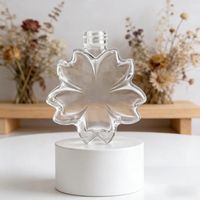 Bouteille en verre personnalisée de 175 ml, forme unique, blanc cristal, scellée au bouchon, avec impression sérigraphiée pour boissons et boissons alcoolisées