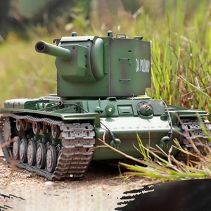 รถถังบังคับวิทยุ Heng Long 3949-1 รุ่นมืออาชีพ ขนาด 1/16 7.0 โซเวียต Kv-2 Rtr รถถังบังคับวิทยุขนาดใหญ่ 3949 ของเล่นทหาร - Product Image 4