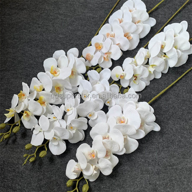 Gradution Banner Sample L-691 Hot Sale Latex Real Touch Orchid Phalaenopsis Moth Orchid 9 Heads ...