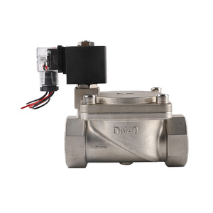 Vanne Solénoïde en Acier Inoxydable DN40 AC 220V pour Eau et Gaz, Usage Industriel, Haute Résistance à la Pression - Product Image 1