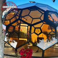 Kits préfabriqués de tente de dôme en verre géodésique de nid d'abeilles pour le glamping Resort Hotel et Airbnb