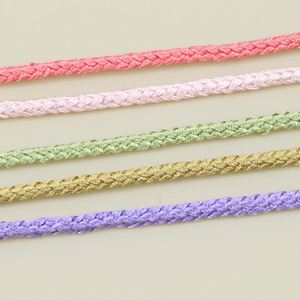 Cordón Trenzado de Poliéster de 3 mm para Decoración, Cordón Trenzado de Poliéster de Color - Product Image 1