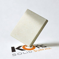 Plaques acryliques de grande taille de la marque Koris, 3680*760*12 mm, surface solide pour plan de travail de salle de bain