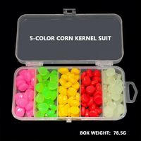 Loterie 200 pcs/Lot flottant carpe pêche leurre Silicone en plastique souple appât attirail maïs ensemble pour bar et poisson-chat
