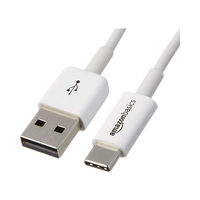 6 pieds blanc USB-C USB-A 2.0 câble de chargeur rapide vitesse 480Mbps certifié USB-IF pour Apple iPhone 16/15 pour Samsung tresse écouteur