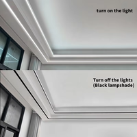 Éclairage linéaire encastré moderne en métal à LED, dimmable, pour carrelage mural et plafond, éclairage d'ambiance pour bureau, hôtel