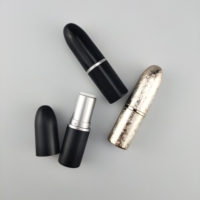 Bullet Shape Design Glitter Gold Color Lipstick Container Tube de rouge à lèvres de luxe pour MAC