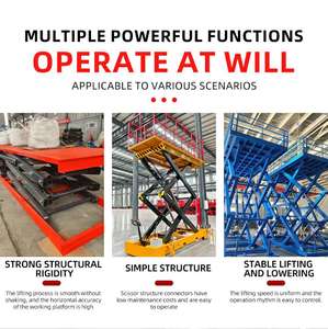 Plataforma Elevadora de Tijera con Bomba Hidráulica Eléctrica Estacionaria Tipo X de 3 Toneladas y 4.5 Toneladas con Barandilla - Product Image 3