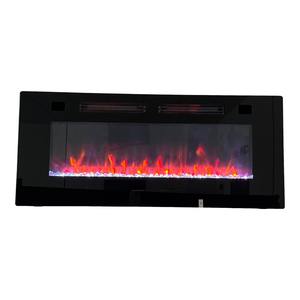 Chimenea eléctrica silenciosa de ahorro de energía 750W Modo ecológico Superficie de vidrio templado de 5mm Tamaños de 30-60 pulgadas disponibles - Product Image 4