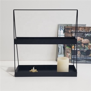 Estante de Pared de Alambre Metálico Estilo Nórdico, Decoración de Pared de Hierro Forjado Negro, Soporte para Plantas, Decoración Metálica para el Hogar - Product Image 5