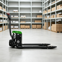 Transpalet électrique autoporté MOVMES 1,5 tonne pour le transport de marchandises industrielles et le manutention de matériaux en usine