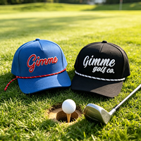 Gorra de Golf Personalizada con Bordado, Diseño Lateral Perforado con Láser, Secado Rápido, Color Pantone, 100% Poliéster, Sarga de Velour