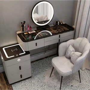 Tocador inteligente multifuncional simple moderno y silla de espejo de tocador de princesa para uso en dormitorio - Product Image 3