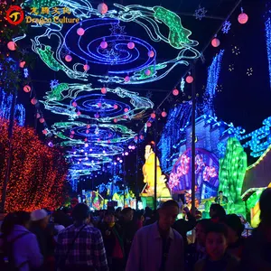 Peraga Lampu Natal Dekorasi Festival Tampilan Taman Bermain Luar Ruangan Tahan Air