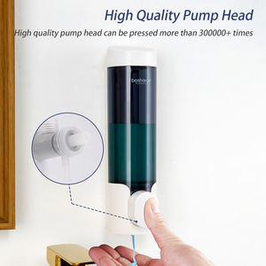 Nuevo Dispensador de Jabón Moderno Personalizado con Logotipo para Cocina y Baño, Dispensador de Champú de Plástico ABS para Montar en la Pared, 320 ml*1, Dispensador de Jabón Individual - Product Image 4