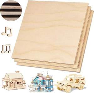 3 'x 3' 발틱 자작 나무 합판 공예 예술 및 공예품을위한 목재 B/BB 등급 발틱 자작 나무 시트, DIY 프로젝트 - Product Image 2