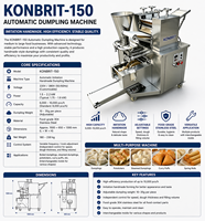 Machine à faire des raviolis 150 1200W, machine automatique pour samosas, empanadas, gyozas, raviolis, machine à samoussa 10000 pièces/h CE