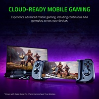 Razer KiShi Universal Wireless 2.4GHz Ergonomic Gaming Controller Game Wheel Steering Hitam Kompatibilitas PC/IOS untuk Ponsel